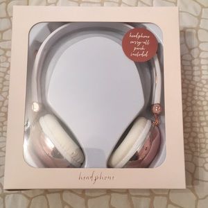 Pink Metallic Headphones - NWT